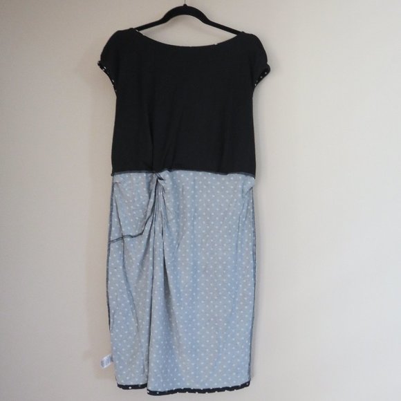 Merona Polka Dot Jersey Dress | Black & White - Picture 7 of 10